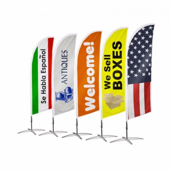 alto aleteo vertical curva arco swooper banner signo pluma bandera