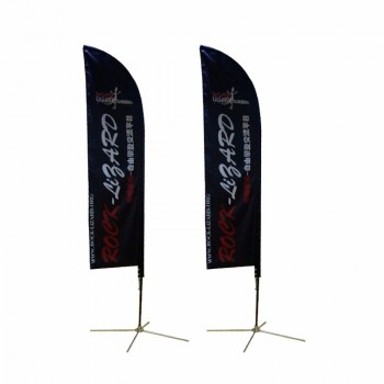 fashion custom printed double sided feather flags kit