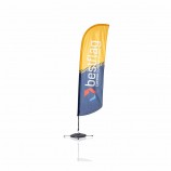 aangepaste afdrukken banner flutter veren strand vlag
