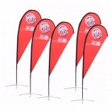 beach flag opzionale a forma di lacrima a lato singolo o doppio