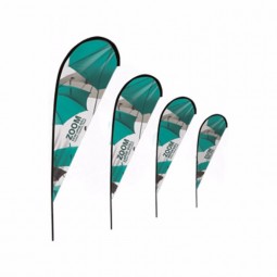 Hochwertige Outdoor individuell bedruckte Beach Teardrop Flagge