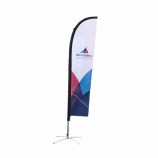 Ausstellungsereignis benutzerdefinierte fliegende Strand Feder Flagge