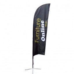 Lâmina promocional vento pena praia banner bandeira