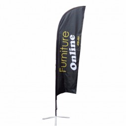 Promotional blade wind feather beach banner flag