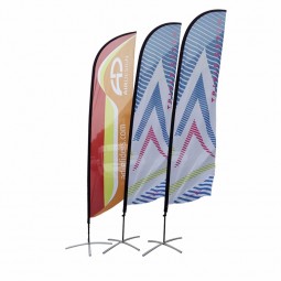 fabric one side printing exhibition event feather flag