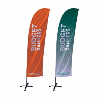 Swooper Banner Feather Flutter Bow Tall Curved Top Flag Sign