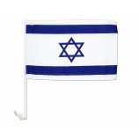 cheap custom wholesale polyester israel car flag