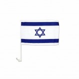 Promotional Wholesale feather israel national car flag
