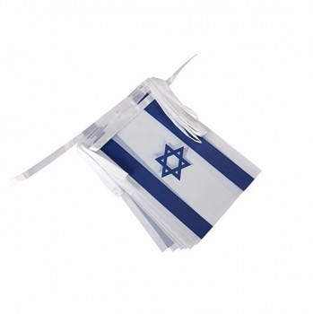 Benutzerdefinierte Israel Bunting Flag Israel String Flag Großhandel