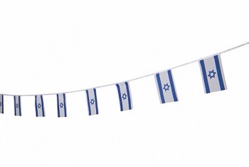 低いMOQが付いている卸し売りイスラエルの正方形の旗布の旗