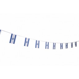 32 Strong Bunting Country Flag Custom Size Israel Bunting Flag