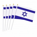 competitive price custom promotional israel stick flag