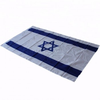 Fábrica personalizada barato poliéster bandera israel bandera