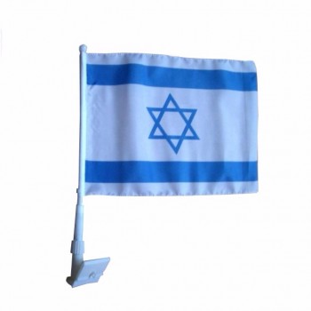 promotional car israel flag/israel flag car with cheap price
