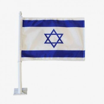 bandeira feita sob encomenda do carro de israel do poliéster de 30x45 cm