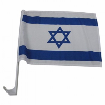 полиэстер израиль флаги окна автомобиля для продвижения