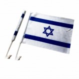 Digital Printed Custom Logo Country Israel Polyester Car Flag