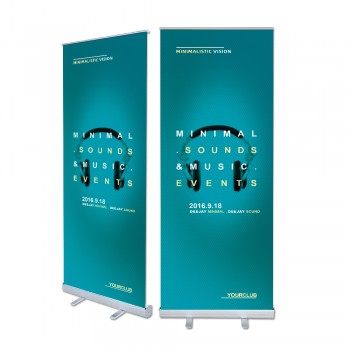 Luxury  Wide Base Teardrop Customized  Retractable Roll Up Banner Stand  for Display