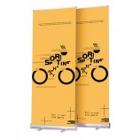 roll up banner classico portatile in lega di materiale retrattile per esposizione