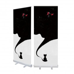 Exhibition Display Roll Up Banner Stands Lightweight Portable