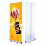 dubbelzijdig pull up banner roll up stand banner voor supermarkt