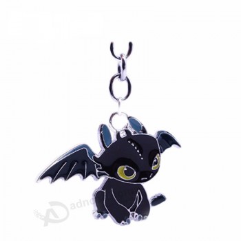 New style Hot movie animation How To train your dragon 2 toothless night fury animal pendant cute keychain Key holder