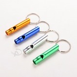 multifunctional aluminum emergency survival whistle cute keychain For camping hiking outdoor sport tools training whistle