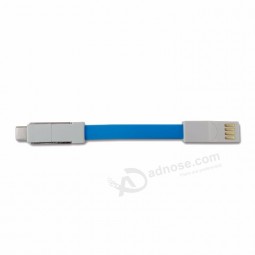 alta qualidade telefone móvel chaveiro dados 3in1 cabo de carregamento chaveiro cabo de dados usb