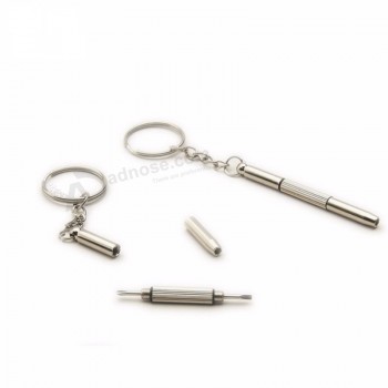 1 ST mini multifunctionele combinatie gereedschap schroevendraaier sleutelhanger draagbare zak multi gereedschap sleutelhanger sleutelhanger
