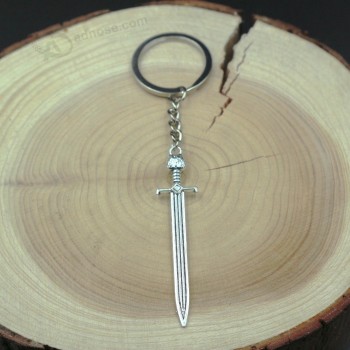 Nieuwe mode sleutelhanger 67 * 14.5mm samurai zwaard hangers DIY Mannen sieraden Auto sleutelhanger ringhouder souvenir Voor cadeau
