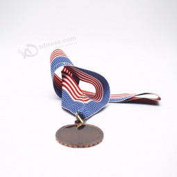 cordón de diseño personalizado sin cantidad mínima de pedido cinta de medalla impresa