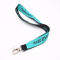 geweven lanyard met smal koord en metalen gesp