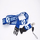 Günstige Siebdruck / gewebte Lanyard Lanyard mit Schnalle