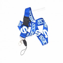 moda personalizada impressa pescoço cordão azul cor