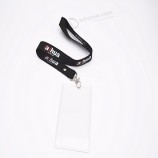 screeb printing lanyard with PVC card holder