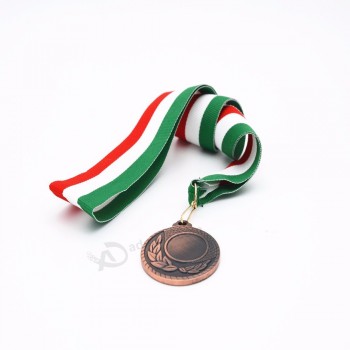 cinta de medalla en stock bandera medalla cordón con gancho