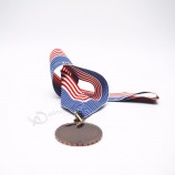 Flaggenmedaillenband keine Mindestbestellmenge Auszeichnung Lanyard-Medaillenband