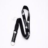 custom printed polyester silk screen neck lanyard with logo