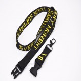 China Lanyards Lieferant mit Pom Buckle Logo Custom Design Lanyards