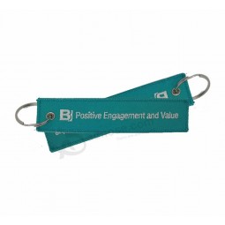 Schwerer gestickter Schlüsselanhänger-Flug Keychain Stickerei-Export nach Malaysia