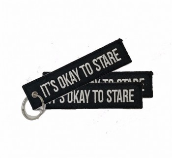 Pilot Key Ring Felt Blank Flight Keychain Embroidery