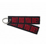 Hotel Holder Key Ring With Design Pilot Embroidery Keychain Keyring