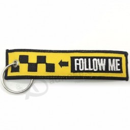 Stickerei gesponnenes Keychain liefert Markennamen-Designer Keychains