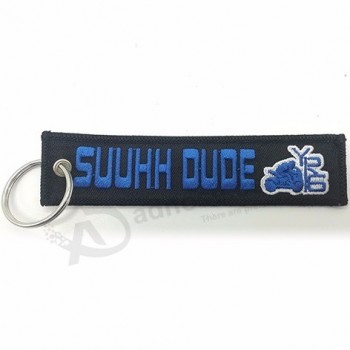 Double Sided Custom Fabric With Animal Shape Keychain Supplier