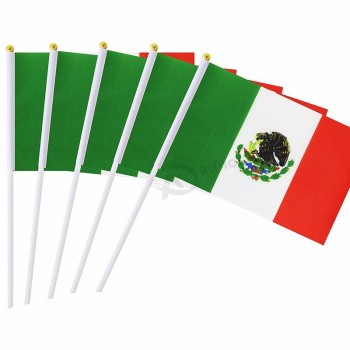 Mexico hand vlag digitale print Mexicaanse inleveren vlag