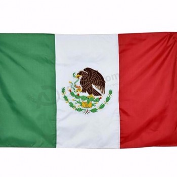 Kundengebundene Staatsflaggen-Polyester-Mexiko-Flagge