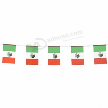 esportes de futebol de malha poliéster bunting bandeira mexicana