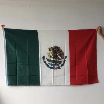 Bandiera nazionale del Messico 100% poliestere 90 * 150 cm