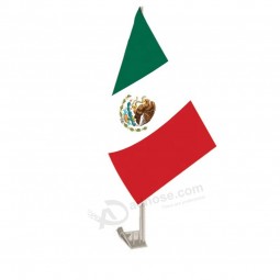 high quality mexico Car window flag with plastic pole