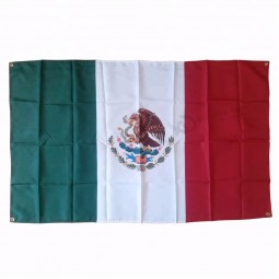 Hot selling 3x5ft large digital printing mexico national flag